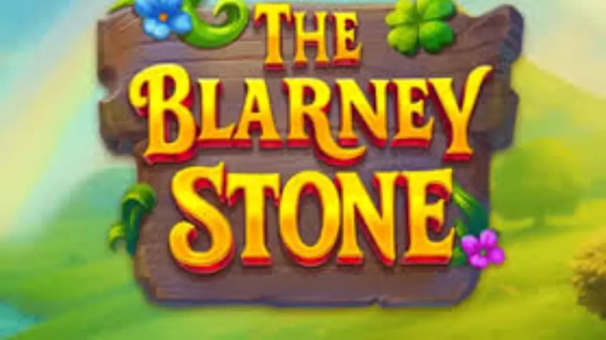 Tampilan visual slot The Blarney Stone dengan tema Irlandia yang magis