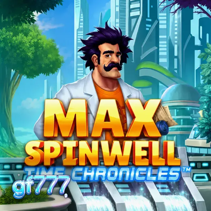 Tampilan antarmuka slot Max Spinwell: Time Chronicles dengan elemen bertema penjelajahan waktu.